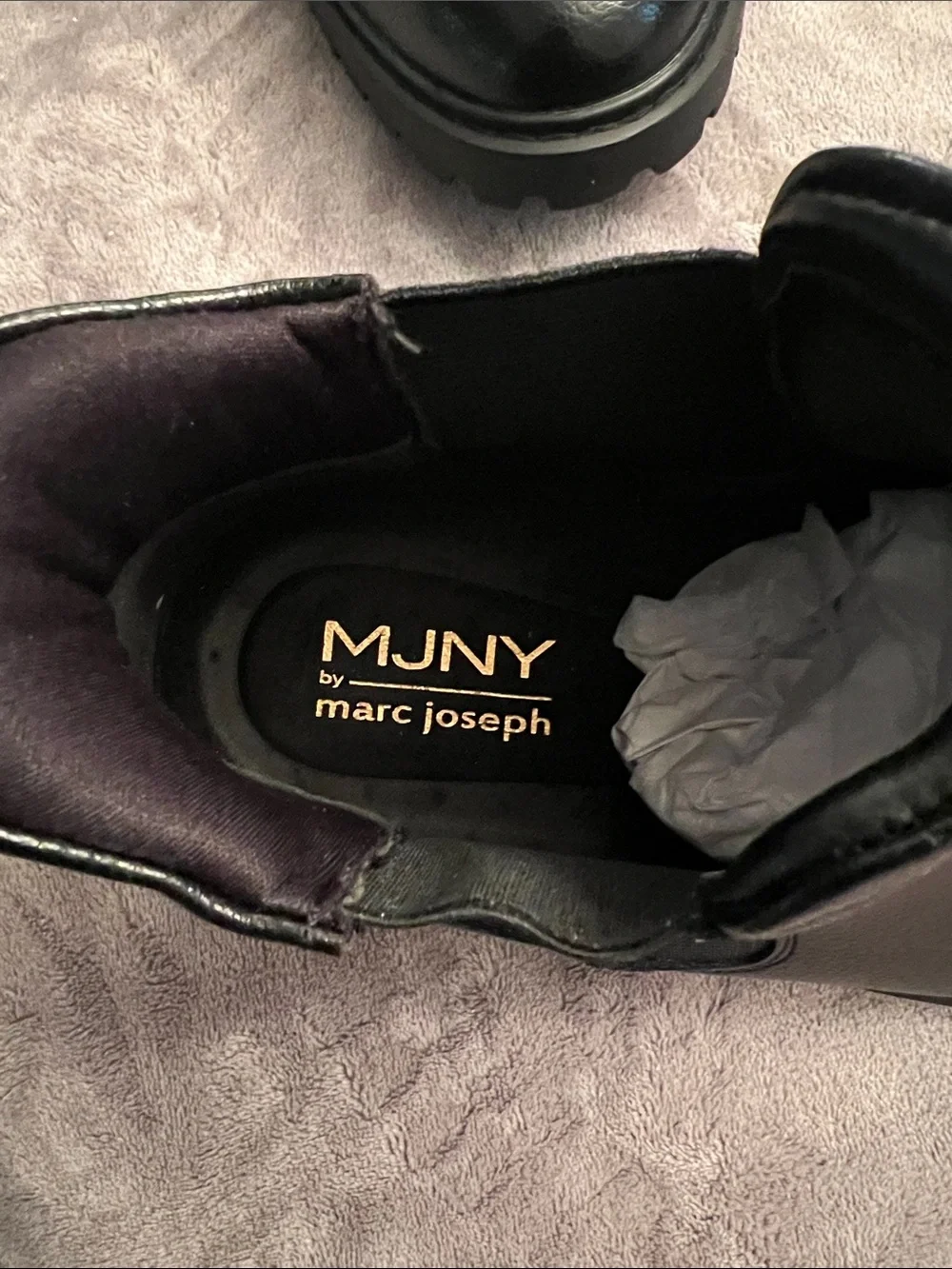 Marc Joseph Black Leather Chukka Boots